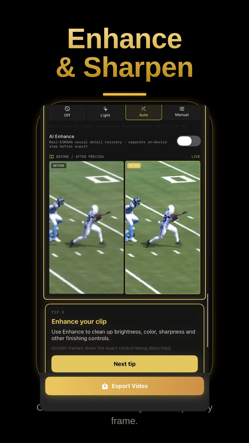 Enhance feature in the Cropper iOS app